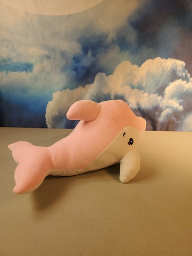 Adventure Planet 14" DOLPHIN Pink Stuffed Animal Plush Toy - Picture 5 of 21