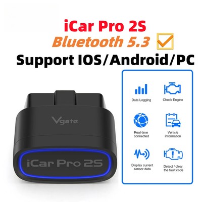 Bluetooth 5.3 Fit for Android/PC OBD2 Car Diagnostic Tool elm 327 Upgraded OBD 2
