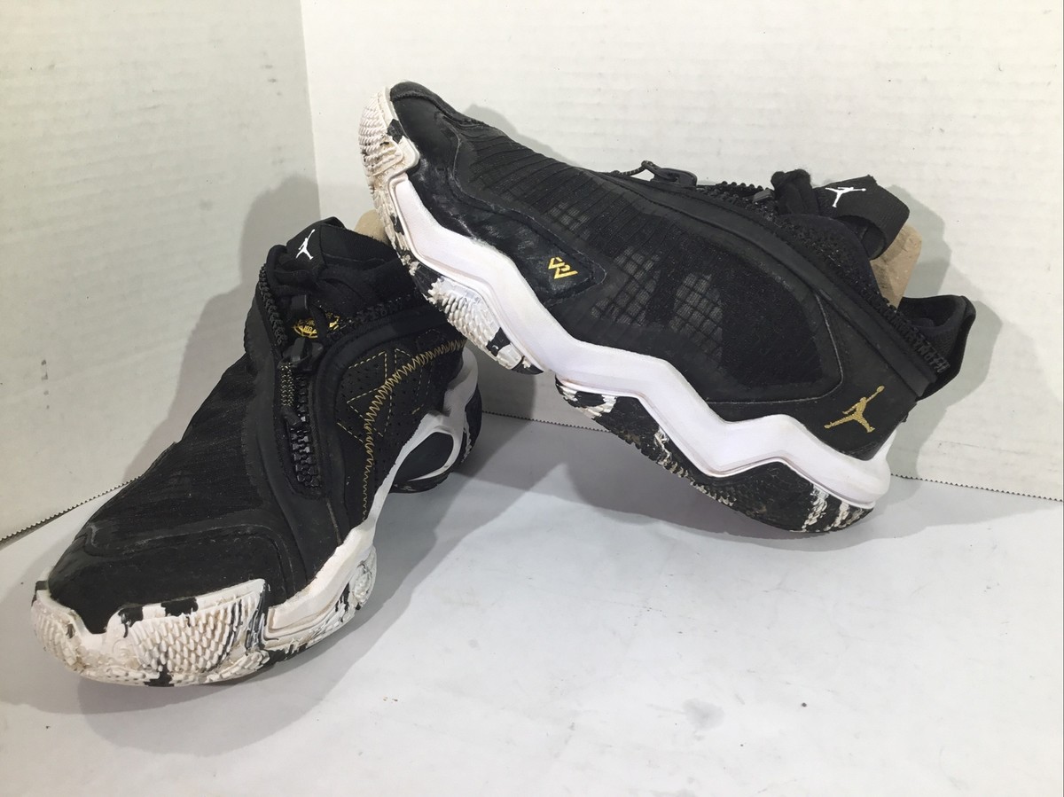 Air Jordan Youth Size Black Gold Why Not GS Basketball Shoes  YS-1103