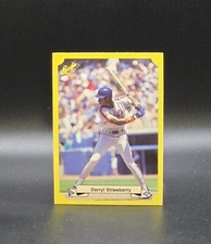 1987 Classic Yellow DARRYL STRAWBERRY Green Back Variation / Error Card #122
