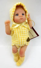 BUSY AS A BEE -  ASHTON-DRAKE GALLERIES MINIATURE BABY DOLL, COMPLETE IN BOX