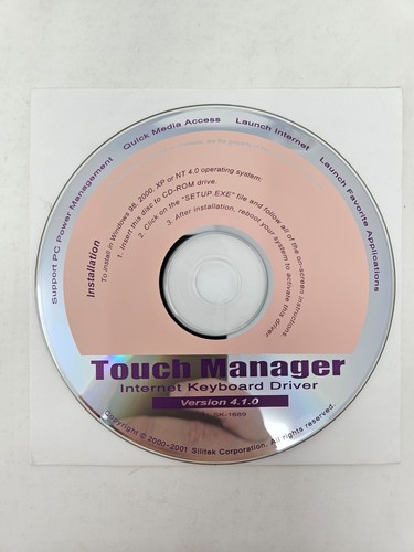 Touch Manager Internet Keyboard Driver 4.1.0 Software - 第 1/1 張圖片