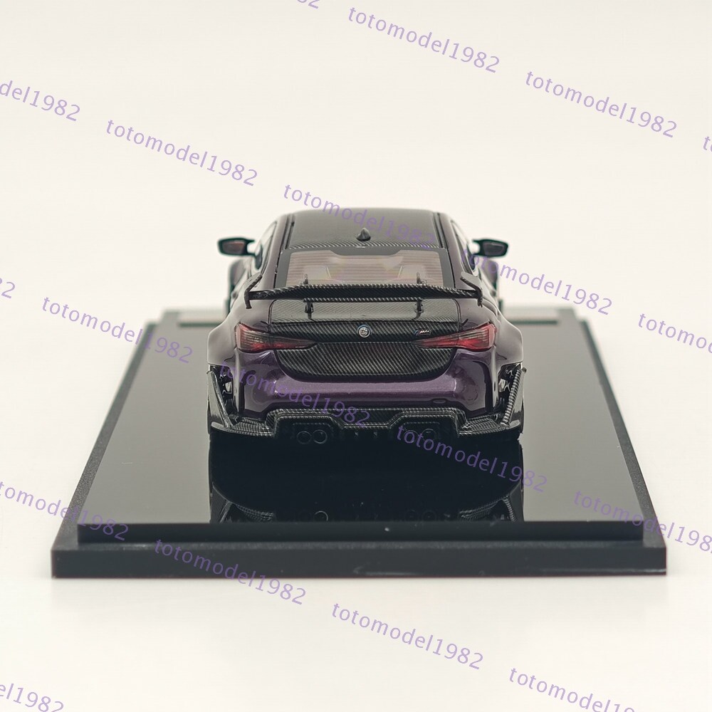BMW M4 1/64 ミニカー STREET WARRIOR 1/64 STREET WARRIOR SW BMW M4 Purple Diecast Models Car