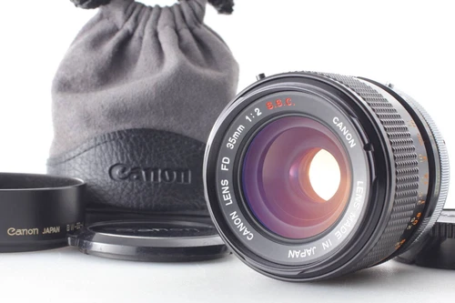 [TOP MINT w/ HOOD] Concave Canon FD 35mm f2 S.S.C. Wide Angle Lens for F-1 JAPAN
