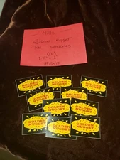 10) REPLACMENT MILLS/GOLDEN NUGGET STICKERS FOR THE BAR ANTIQ SLOT MACHINE #GN10