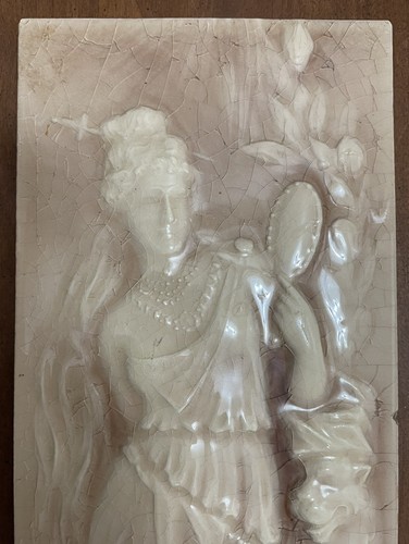 Pair Nineteenth Century Mintons Majolica Fireplace Tiles - Picture 5 of 17