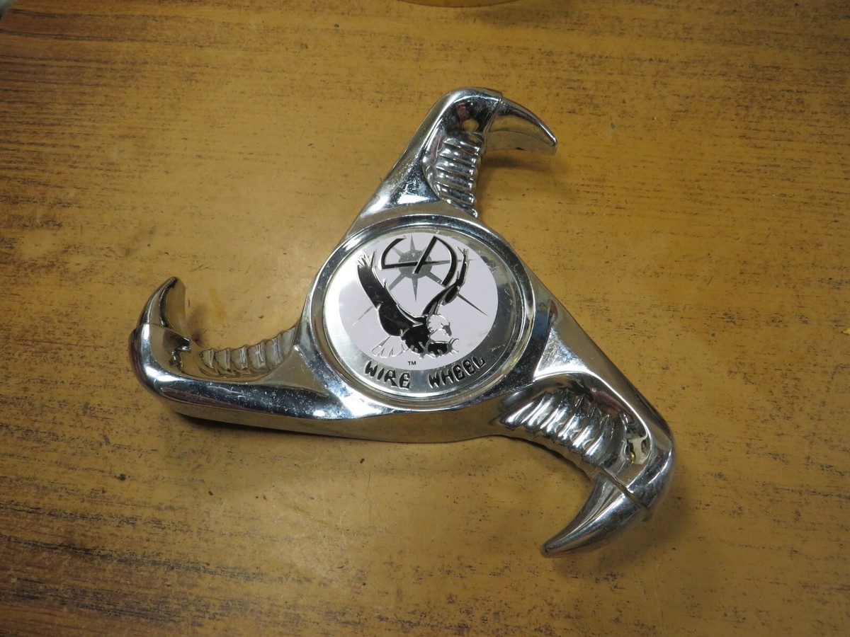 luxor wire wheel Chrome Ribbed Web Center Cap Spinner #2 | eBay