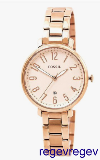 Fossil Jacqueline Rose Gold Dial Ladies 