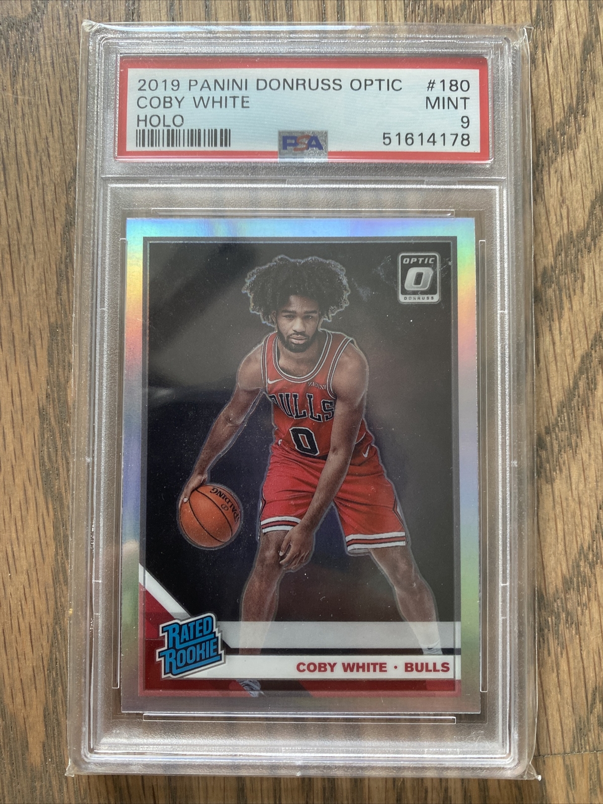 2019-20 Panini Donruss Optic Holo #180 Coby White RC PSA 9 MINT