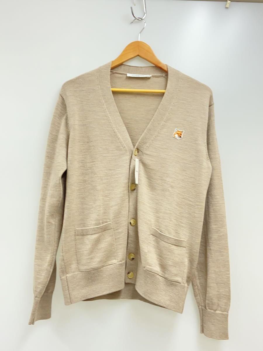 MAISON KITSUNE Cardigan (Thin S Wool Beige GU00542KT1036 MAISON KITSUNE Cardigan (Thin S Wool Beige GU00542KT1036
