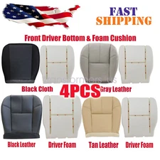 For 2007-2014 Chevy Silverado 1500 2500 3500 Driver Bottom Seat Cover & Foam pad