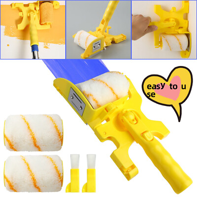 Multifunctional Clean-Cut Paint Edger Roller Brush Safe Tool Wall Corner Ceiling