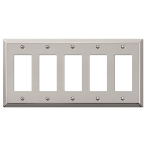 Electrical Switchplate Outlet Cover Century Polished Nickel Single Double Triple - Picture 27 of 28