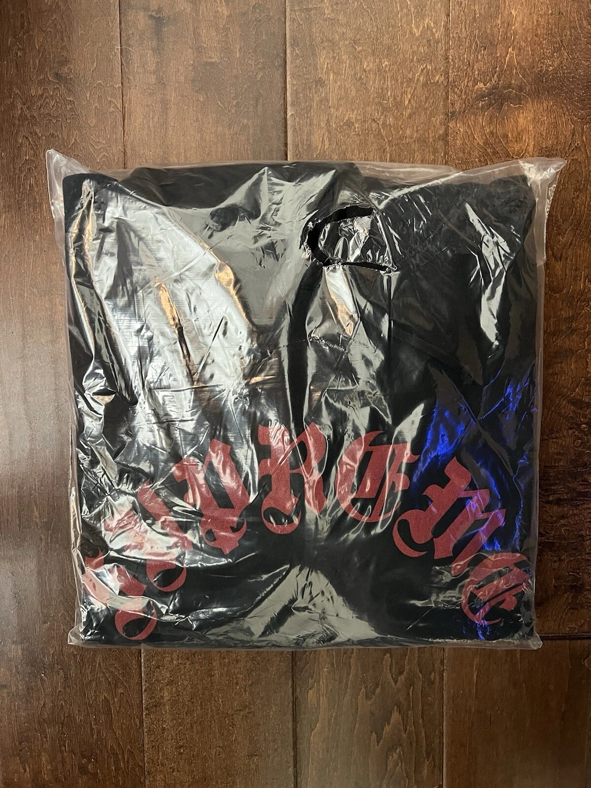 Sweat polaire à capuche Supreme FW24 imprimé arc noir rouge taille XL neuf EN MAIN