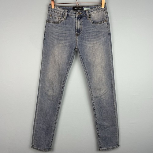 7 For All Mankind Girls Paxtyn Medium Wash Mid Rise Blue Denim Jeans Size 16 - Picture 2 of 7