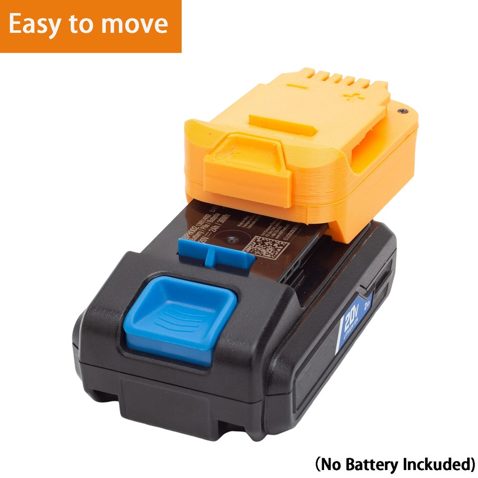 Adapter For Hart 20V Li-ion Battery Convert to for Dewalt 20V Cordless ...