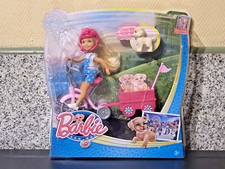POUPEE ET TRICYCLE DOLL AND TRIKE CHELSEA BARBIE MATTEL CHIOT PUPPY 2014 NEUF