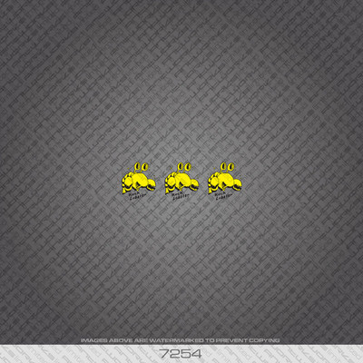Yellow 01286 Rock Lobster Bicycle Stickers Decals Transfers Yellow 01286 Rock Lobster Bicycle Stickers Decals Transfers