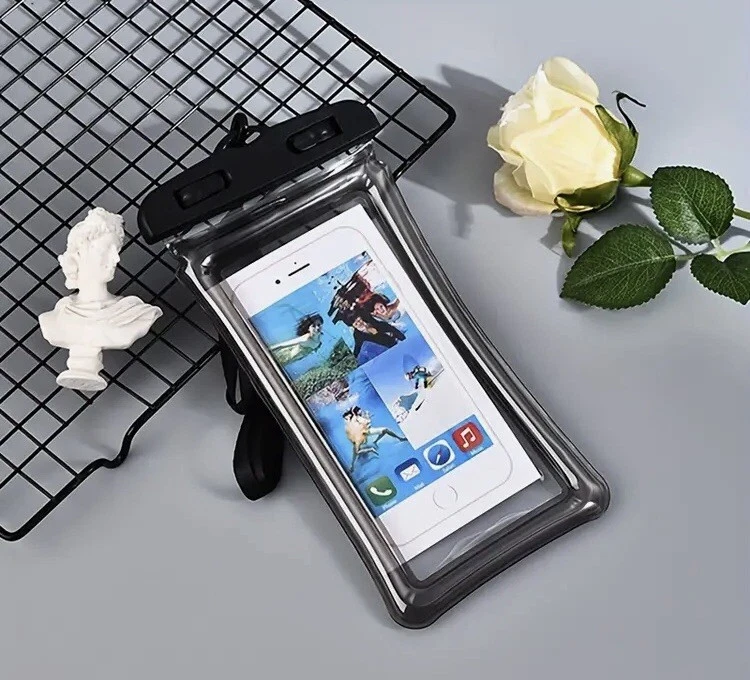 Swimming Waterproof Underwater Dry Bag Pouch Clear Cell Phone Case Cover 1-PACK - Image 2 of 3