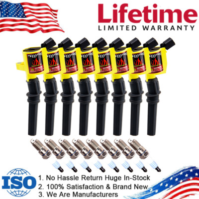 2000 Grand Marquis Coil Packs 8X DG508 And Iridium Spark Plugs SP479 For Ford F-150 4.6L 5.4L E Ignition Coils - Foto 8