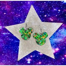 St Patrick s Day Mouse Earrings, Easter gift for Her, Hypoallergenic Earrings