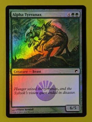 FOIL Alpha Tyrranax x1 Scars of Mirrodin 1x Magic the Gathering MTG
