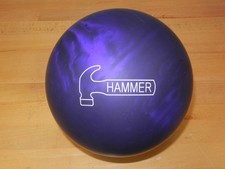 NIB 13 Hammer Purple Pearl Urethane Bowling Ball 13.3/3-4" Pin/3.00oz TW