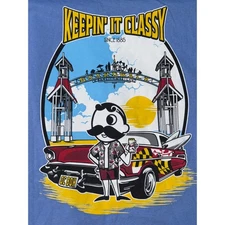 Natty Boh X Ocean City Maryland "OC Boh Keepin It Classy" Car Graphic T Shirt XL