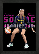 Sophie Cunningham Indiana Fever Framed Wall Art Poster Canvas Print Picture