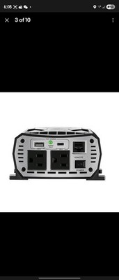 Cobra PURE SINE 400W Pure Sine Wave 400 Watt Power Inverter With Cables CPAP