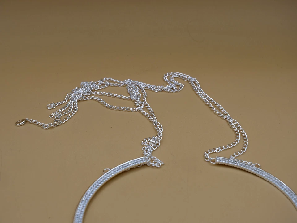 Грудь кронштейн бюстгальтер цепочка женщин тела ювелирных изделий сексуальный со стразами сердце ожерелье бюстгальтеры - Изображение 4 из 4