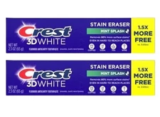 Crest 3D White Stain Eraser Toothpaste, 2.3 oz (2 Pack)