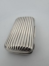 Bottega Veneta Vintage Sterling Silver 925 Ribbed Card Holder/Cigarette Case Bottega Veneta Vintage Sterling Silver 925 Ribbed Card Holder/Cigarette Case - Image 1