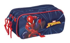 SPIDERMAN   Triple Big Pencil Case, Children's Pencil Case, Ideal for School Age