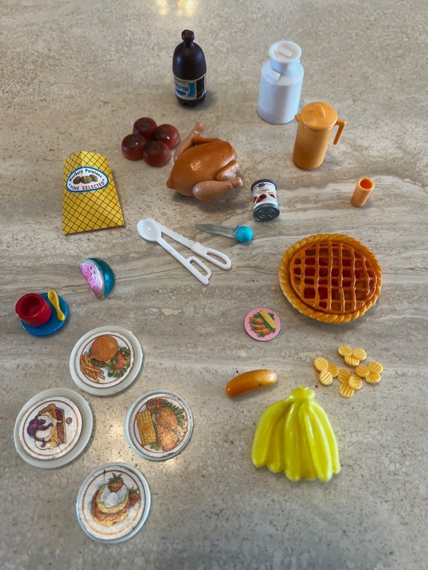 Barbie Vintage Fun With Food Parts Pieces Kitchen 1990s Accessories Thanksgiving