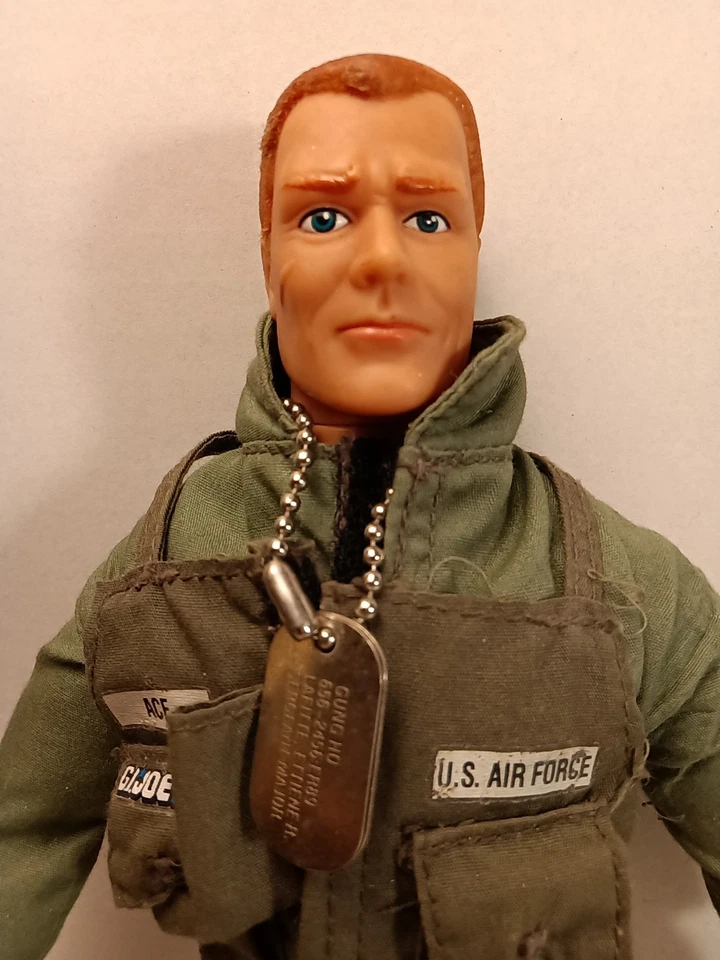 G.I. JOE US AIR FORCE ACE USAF 12" Chaleco Figura de Acción Hasbro De Colección 1992 con armario Foto 3 de 4