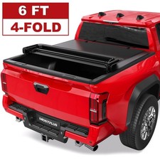 6ft 4-fold Soft Truck Bed Tonneau Cover For 2016-2025 Toyota Tacoma On Top 6ft 4-fold Soft Truck Bed Tonneau Cover For 2016-2025 Toyota Tacoma On Top