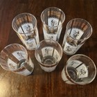 VTG 6 Greek Cameo High Ball Mid Century Glasses 12 Oz LOT — photo 5