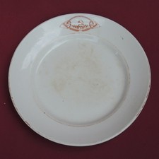 Old Big /NarPit/USSR 1930 PLATE Soviet Agitation PORCELAIN Sickle Hammer Vintage