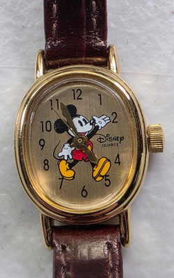 Disney Time Works Limited Edition Mickey Mouse Women\'s Watch Leather Band Disney Time Works Mickey Mouse Disney Watch Vintage 90s  main image 2