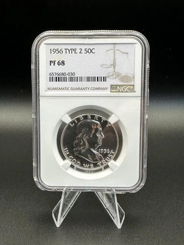 1956 Franklin Silver Half Dollar 50C Type 2 NGC PF68