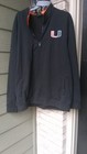 MEN COLOSSEUM BLACK MIAMI HURRICANES TORTUGAS LOGO QUARTER ZIP JACKET — photo 4