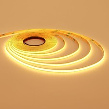 12V Thin 5mm COB LED Strip Light 2700K Warm White
