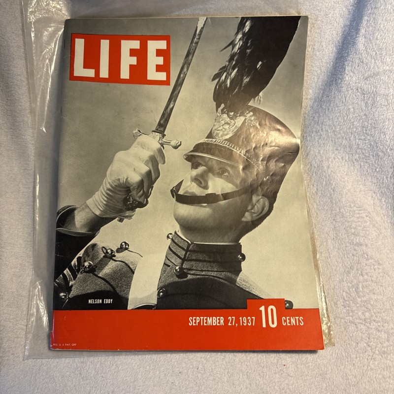 Vintage Life Magazine: September 27 1937 - Nelson Eddy