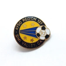 AYSO Region 121 Simi Valley CA Pin Soccer Ball 1993 Youth Sports Collector