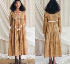 Christy Dawn The Paloma Dress in Biscotti Cosmos Floral MP