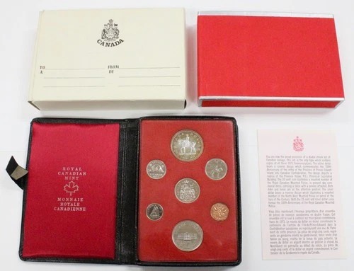1973 RCMP Canada Double Dollar 7-Coin Specimen Set - Royal Canadian Mint - RCM