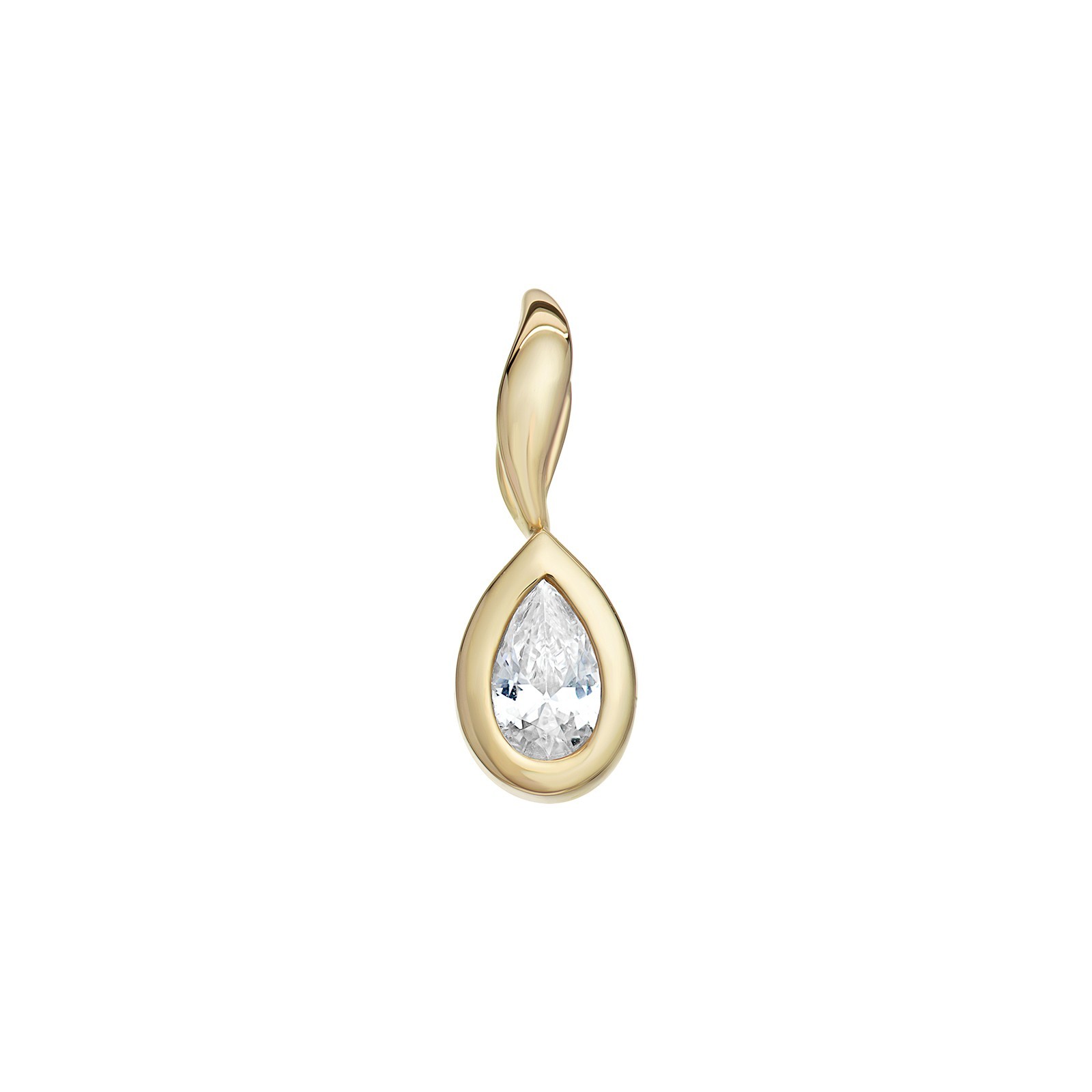 Teardrop 9ct Yellow Gold Pendant Hallmarked British Made All Chain Lengths