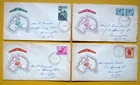 1950s/60s Vintage Used Australian First Day Covers:  LOT OF 4