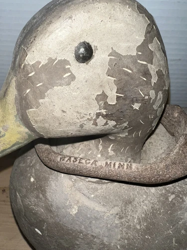 Duck Decoy Waseca Minn Herters Foam Vintage With Ring Weight - Picture 4 of 7